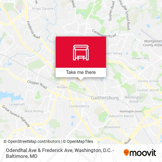 Mapa de Odendhal Ave & Frederick Ave