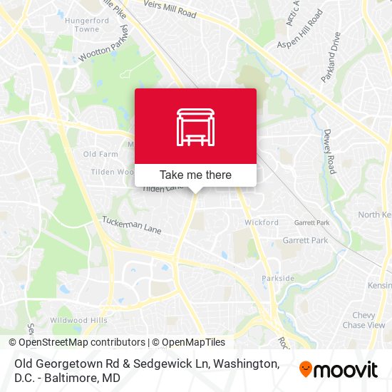Mapa de Old Georgetown Rd & Sedgewick Ln
