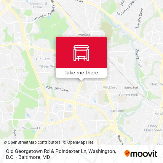 Mapa de Old Georgetown Rd & Poindexter Ln