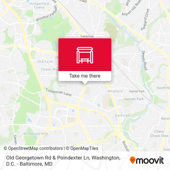 Mapa de Old Georgetown Rd & Poindexter Ln
