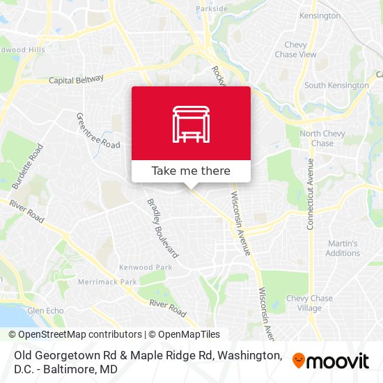 Mapa de Old Georgetown Rd & Maple Ridge Rd