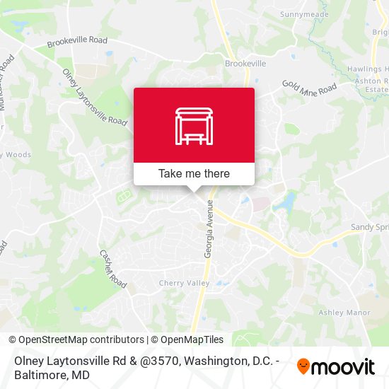 Mapa de Olney Laytonsville Rd & @3570