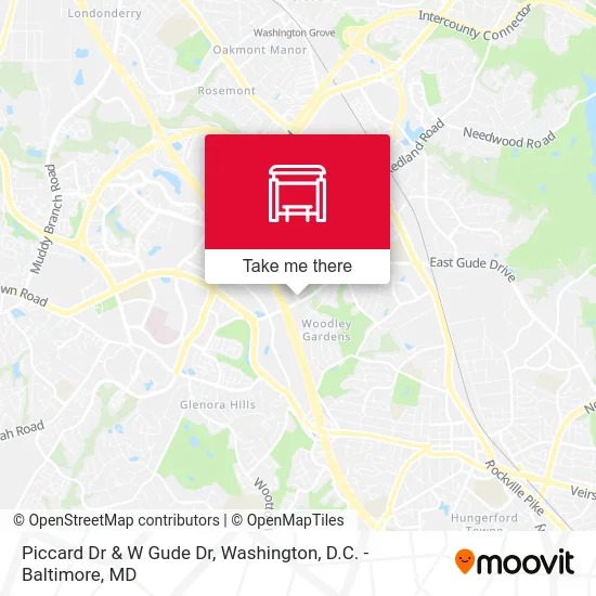 Mapa de Piccard Dr & W Gude Dr