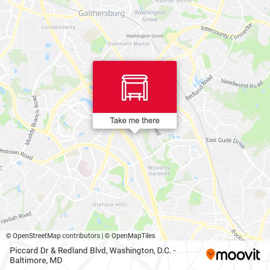 Piccard Dr & Redland Blvd map