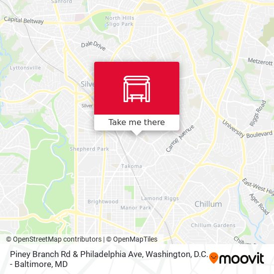 Mapa de Piney Branch Rd & Philadelphia Ave