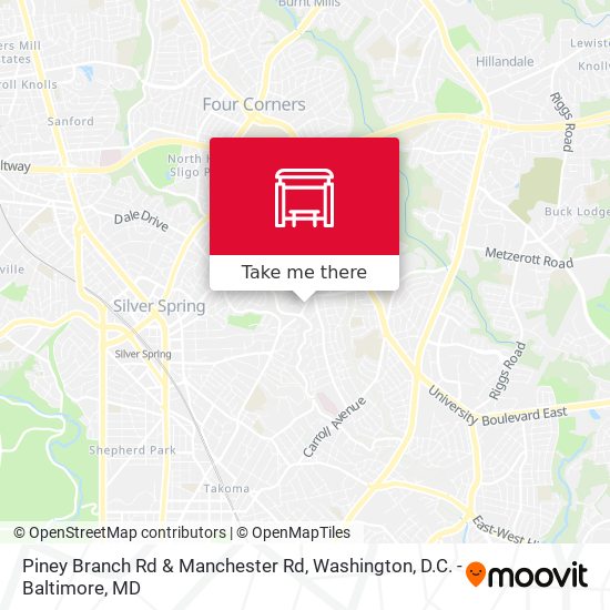 Mapa de Piney Branch Rd & Manchester Rd