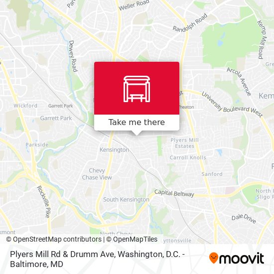 Mapa de Plyers Mill Rd & Drumm Ave
