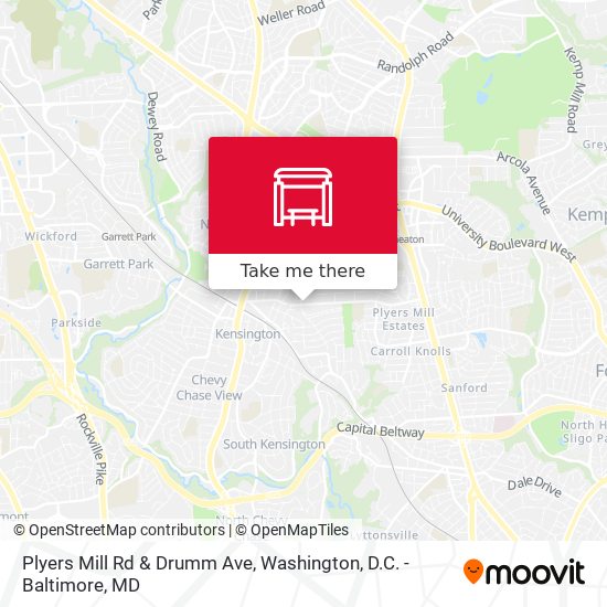 Mapa de Plyers Mill Rd & Drumm Ave