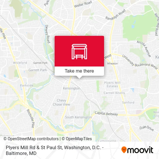 Mapa de Plyers Mill Rd & St Paul St