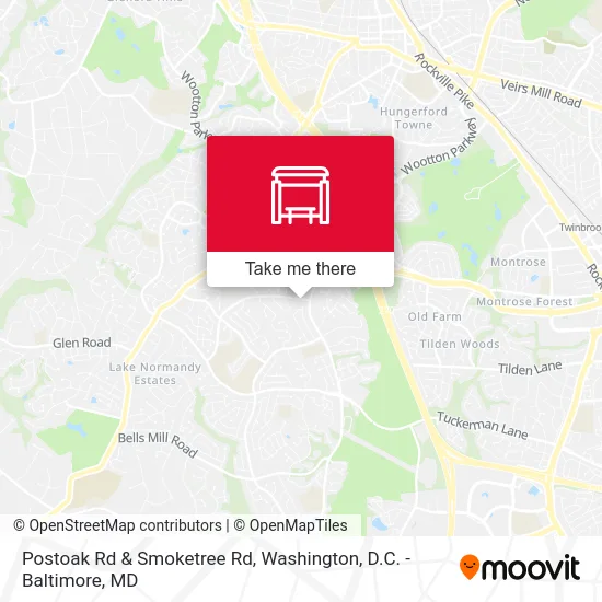 Postoak Rd & Smoketree Rd map