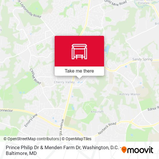 Mapa de Prince Philip Dr & Menden Farm Dr