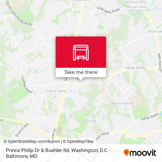 Mapa de Prince Philip Dr & Buehler Rd