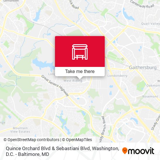 Quince Orchard Blvd & Sebastiani Blvd map