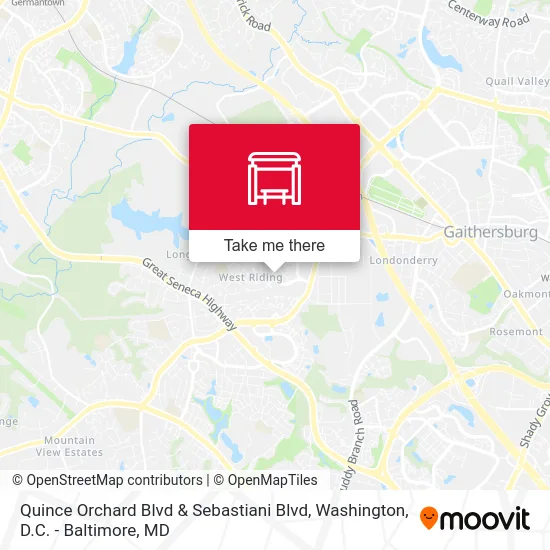 Quince Orchard Blvd & Sebastiani Blvd map