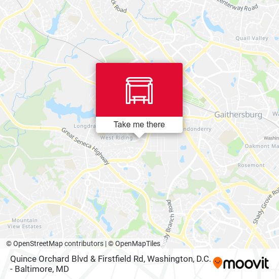 Mapa de Quince Orchard Blvd & Firstfield Rd