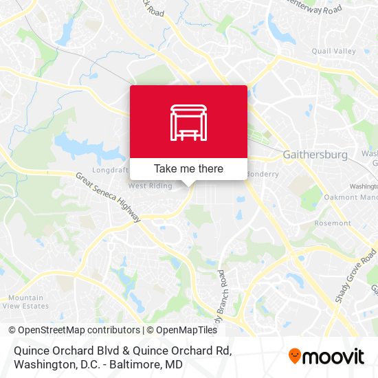 Quince Orchard Blvd & Quince Orchard Rd map