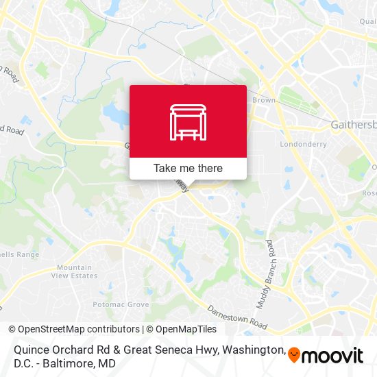 Quince Orchard Rd & Great Seneca Hwy map