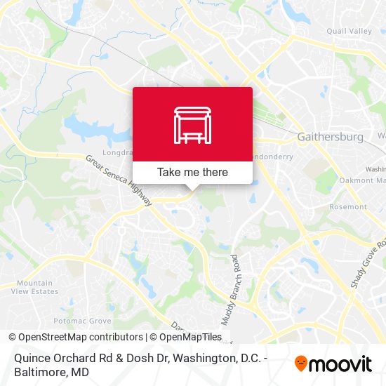 Quince Orchard Rd & Dosh Dr map