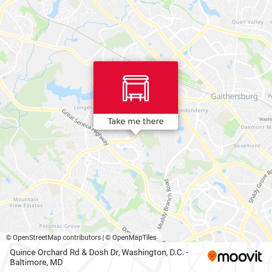 Quince Orchard Rd & Dosh Dr map
