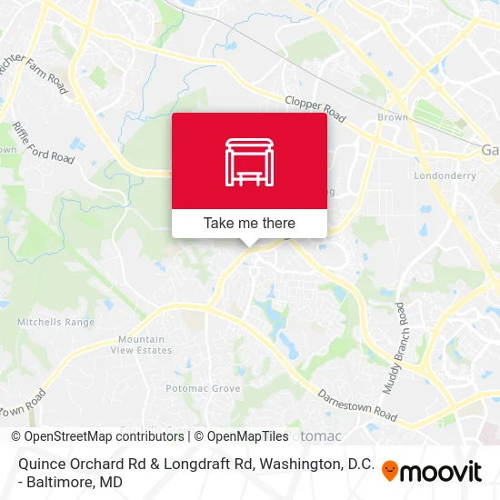 Quince Orchard Rd & Longdraft Rd map