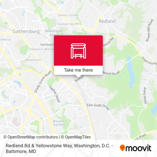Redland Rd & Yellowstone Way map