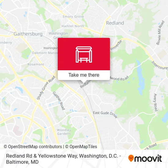 Redland Rd & Yellowstone Way map