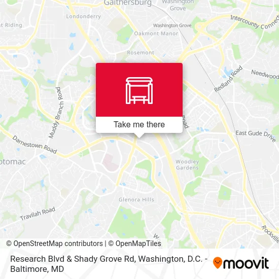 Research Blvd & Shady Grove Rd map