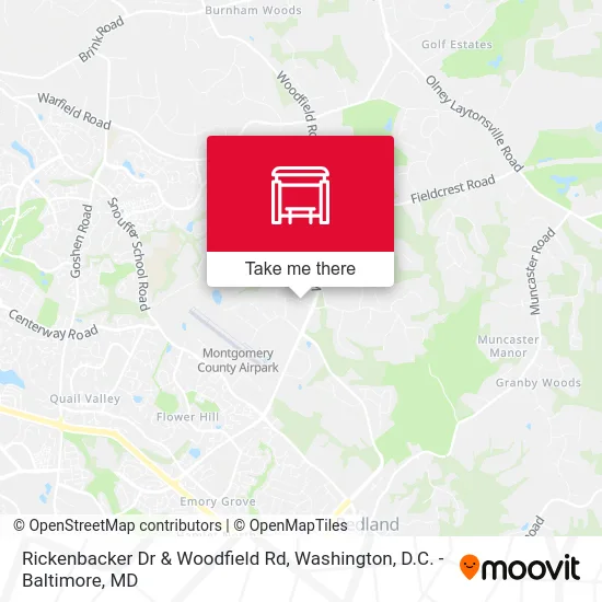 Rickenbacker Dr & Woodfield Rd map
