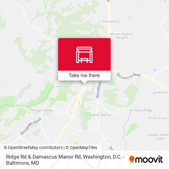 Ridge Rd & Damascus Manor Rd map