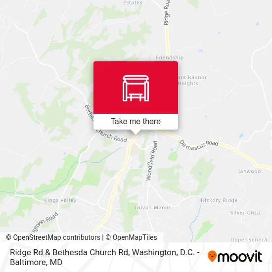 Ridge Rd & Bethesda Church Rd map