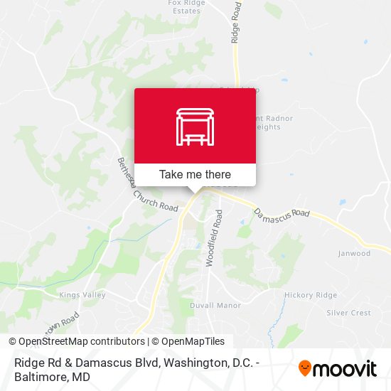 Ridge Rd & Damascus Blvd map