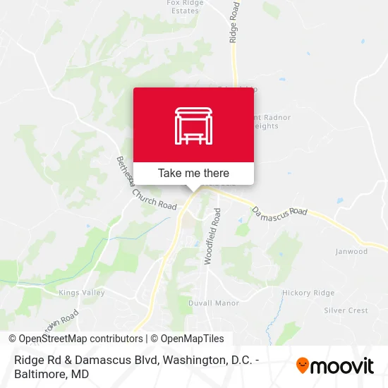 Ridge Rd & Damascus Blvd map