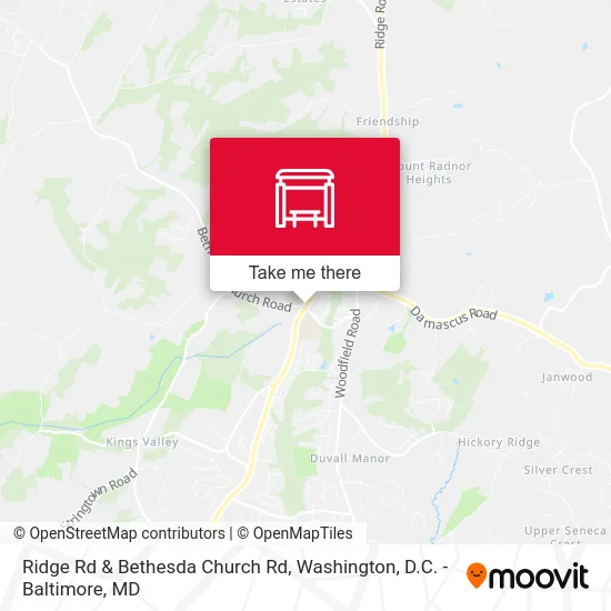 Ridge Rd & Bethesda Church Rd map