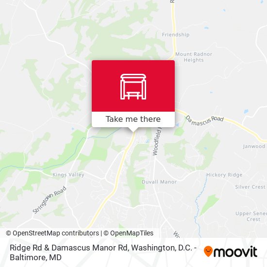 Ridge Rd & Damascus Manor Rd map