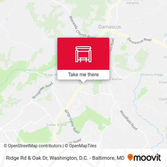 Ridge Rd & Oak Dr map