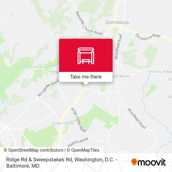 Ridge Rd & Sweepstakes Rd map