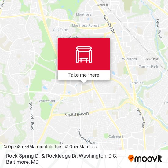 Rock Spring Dr & Rockledge Dr map