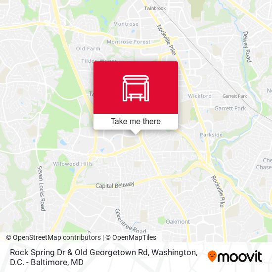 Rock Spring Dr & Old Georgetown Rd map