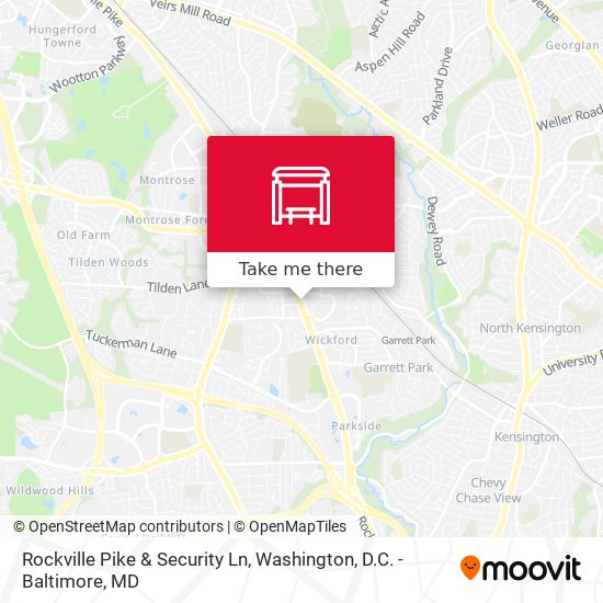 Rockville Pike & Security Ln map