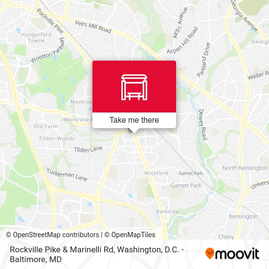 Rockville Pike & Marinelli Rd map