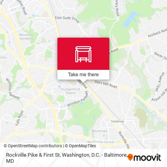 Mapa de Rockville Pike & First St