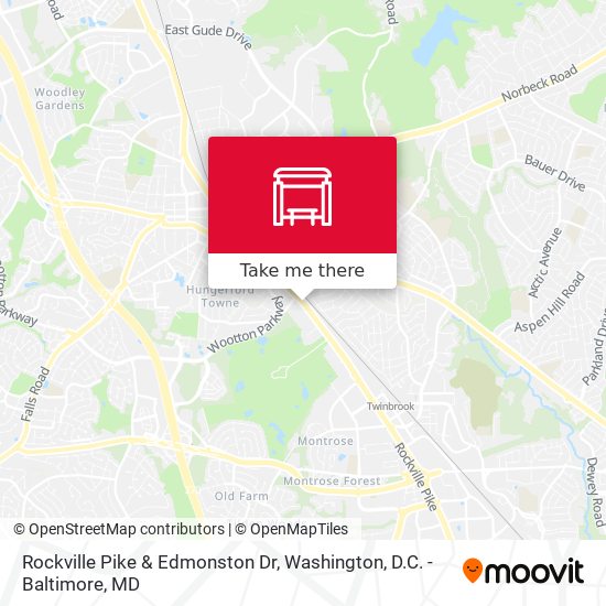 Rockville Pike & Edmonston Dr map