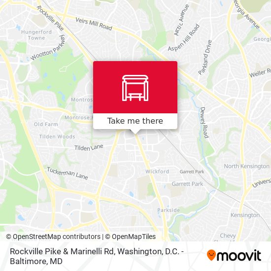 Rockville Pike & Marinelli Rd map