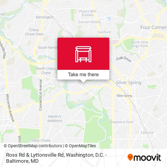 Ross Rd & Lyttonsville Rd map