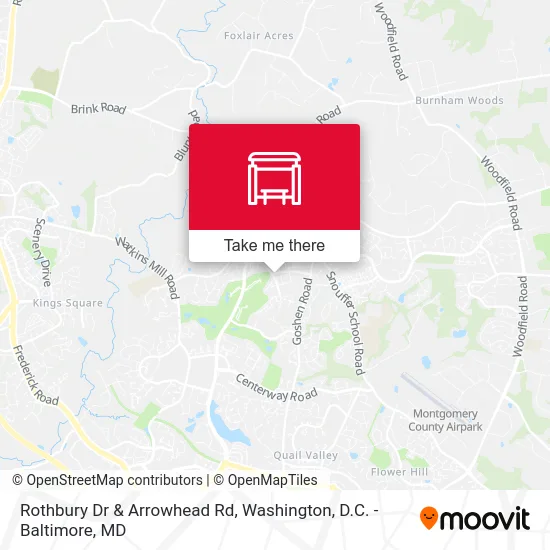 Rothbury Dr & Arrowhead Rd map
