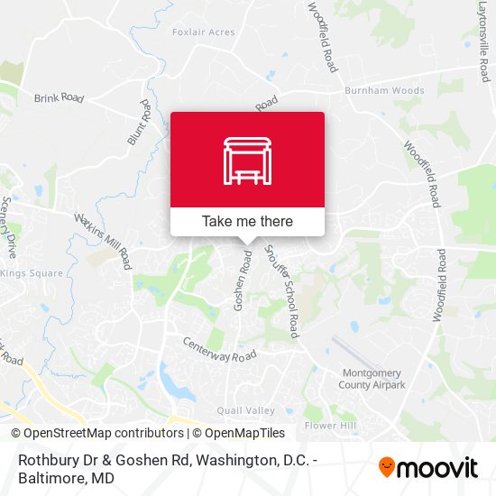 Rothbury Dr & Goshen Rd map