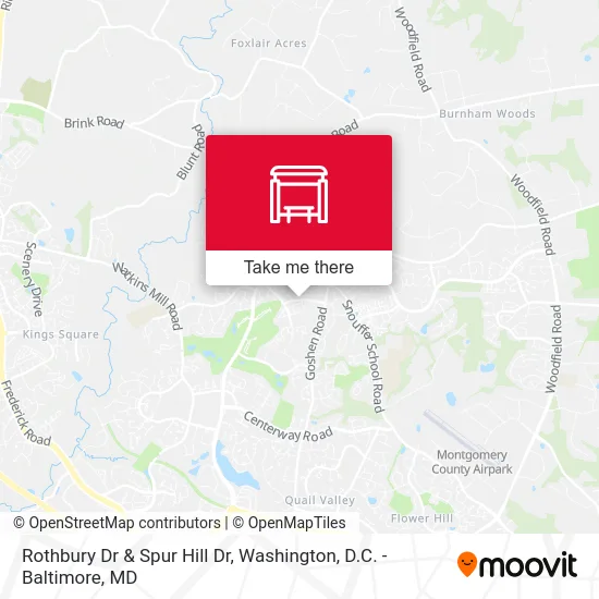 Rothbury Dr & Spur Hill Dr map