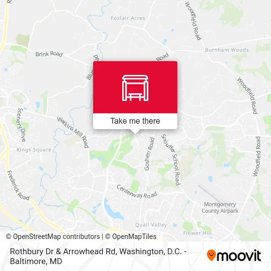 Rothbury Dr & Arrowhead Rd map