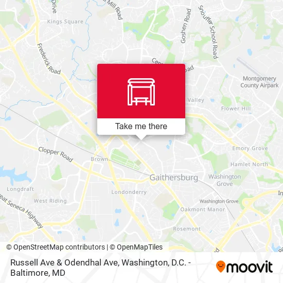 Mapa de Russell Ave & Odendhal Ave