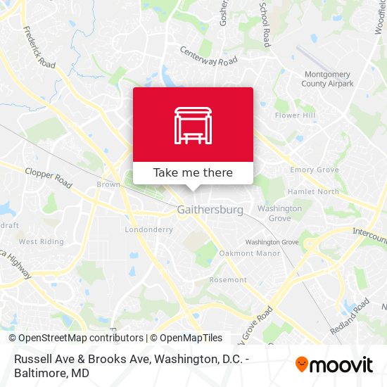 Mapa de Russell Ave & Brooks Ave